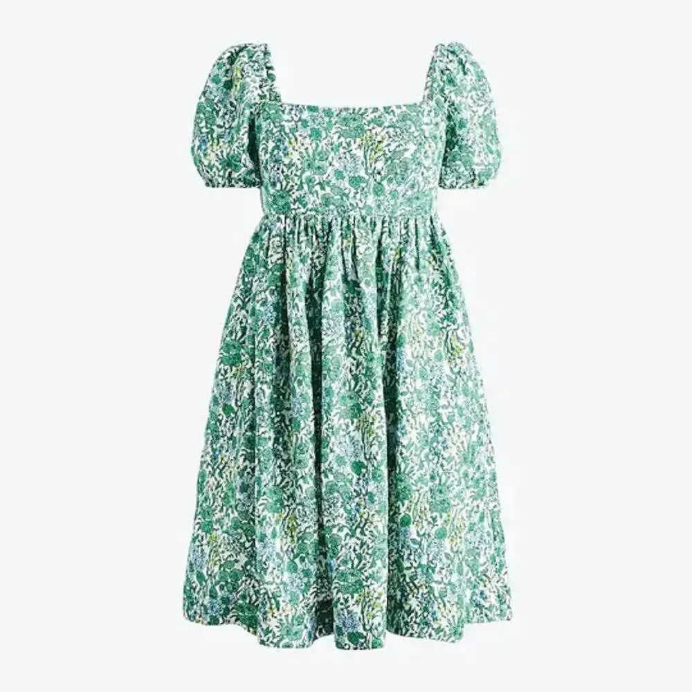 J. Crew green mini dress